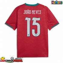 Camisa de Futebol Portugal Joao Neves #15 Equipamento Principal Mundo 2026 Manga Curta